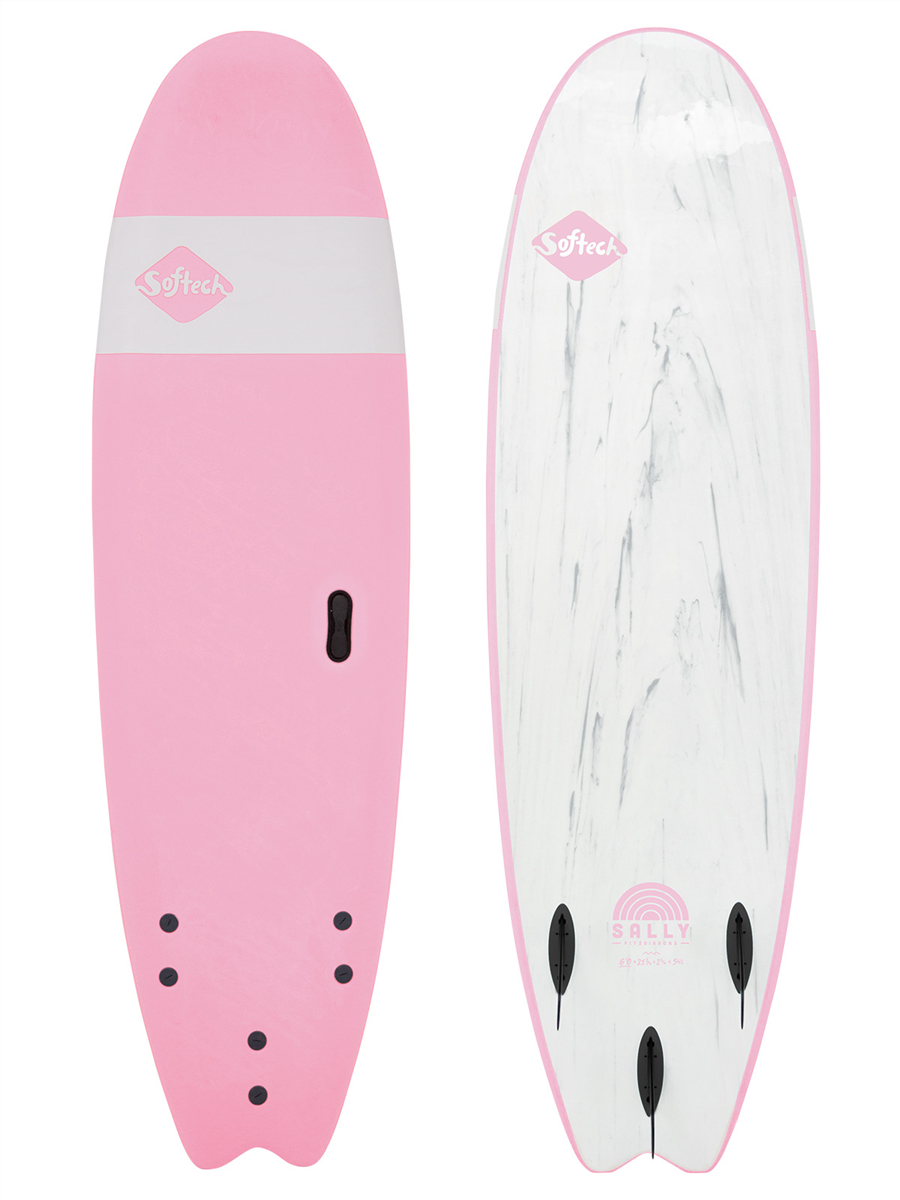 Softech Surfboards Handshaped Sally Fitzgibbons Fb Soft Surfboard, Pink