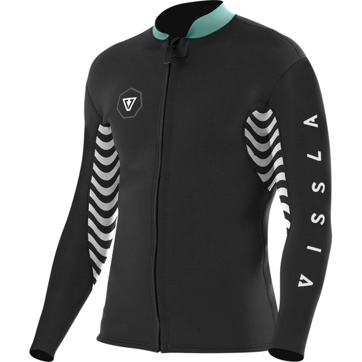 Vissla Wetsuits Youth 7 Seas Shredder 2Mm Front Zip Wetsuit Top