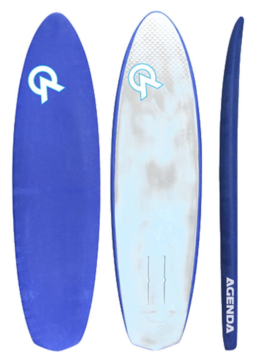 Agenda Beginners Prone Foil Board Carbon Board + Eva Top, Size 7'4