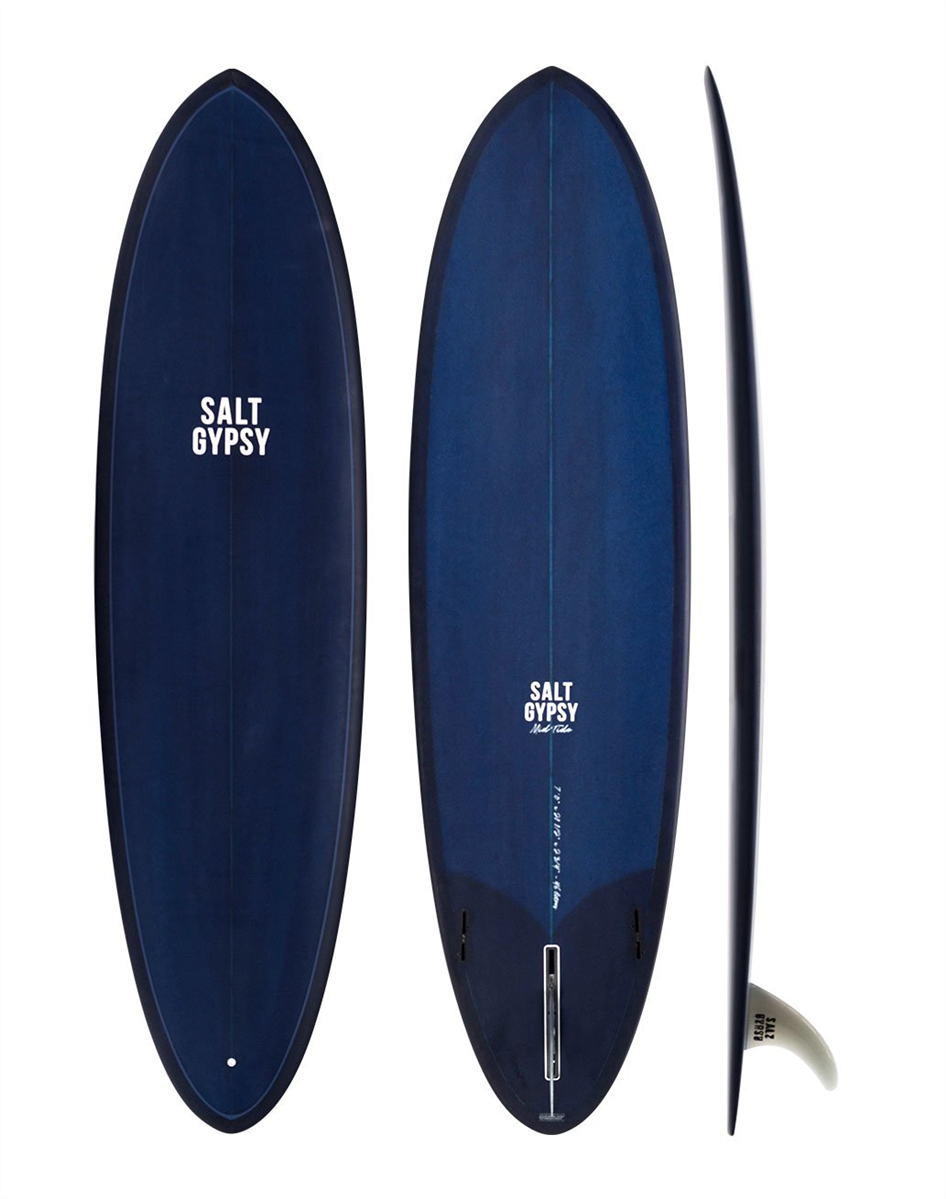 Salt Gypsy Surfboards & Sup Mid Tide Ocean Blue Tint Surfboard