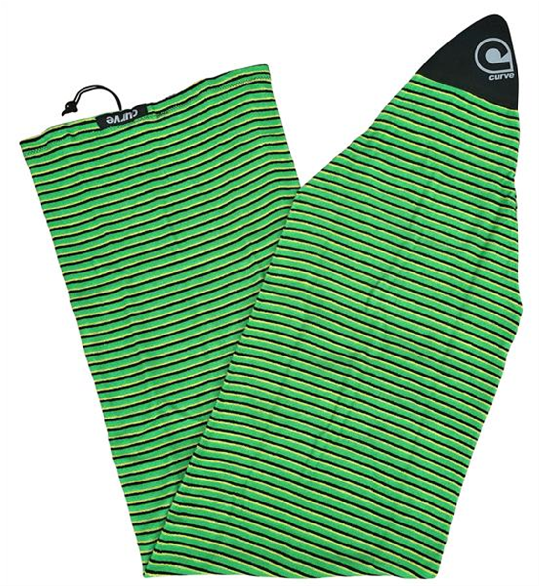 Curve Surfboard Socks Shortboard, Green Horizon Underground Surf