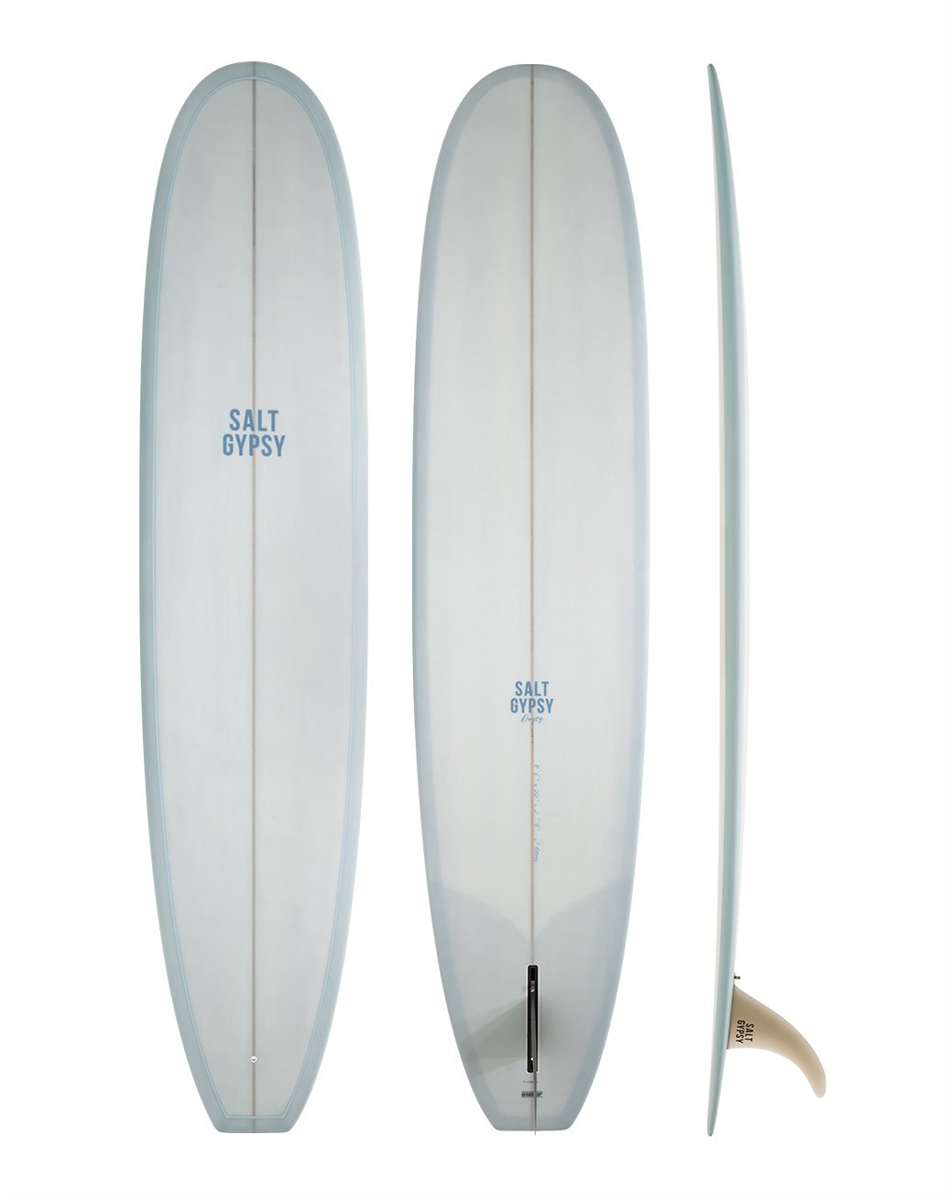 Salt Gypsy Surfboards & Sup Dusty Retro Longboard, Vintage Navy Tint
