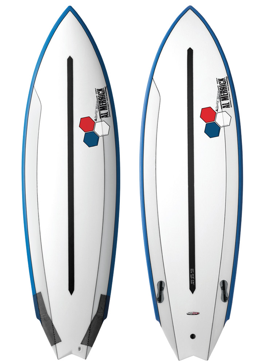 Channel Islands Twin Fin Fusion DualCore Surfboard White